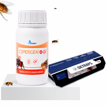 Insecticida Concentrado 250 ml + 2 Trampas Adhesivas XL | Control Integral de Cucarachas, Hormigas, Moscas y Mosquitos