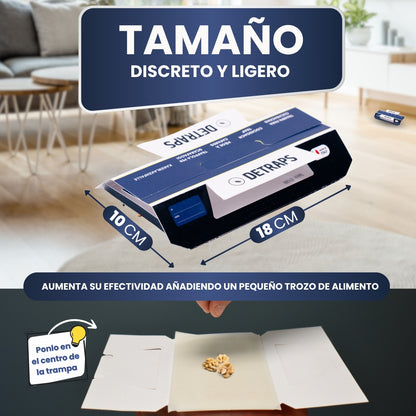Trampas Adhesivas XL para Cucarachas y Bichos | Atrayente de Avellana y Adhesivo Extra Fuerte
