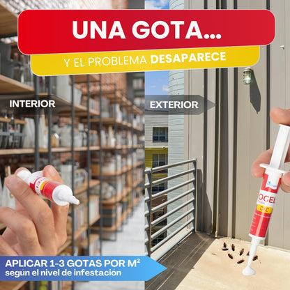 Gel Mata Cucarachas + Trampas Adhesivas | Eliminación Total desde el Nido