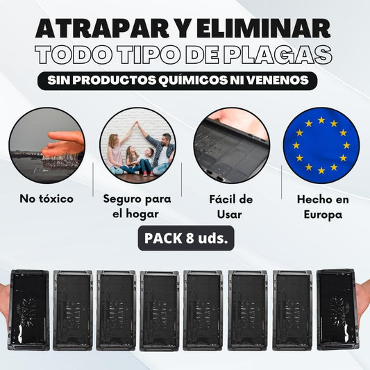 Trampas Adhesivas para Ratas y Ratones | Pegamento Extra Fuerte Sin Veneno ni Biocidas