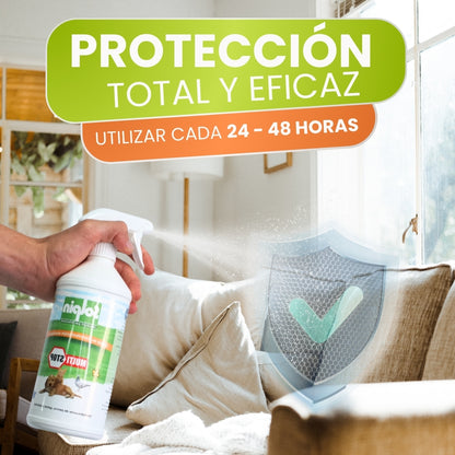 Spray Repelente Natural para Gatos, Perros y Aves 750 ml | Anti Orines para Interior y Exterior