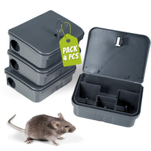 Portacebos para Ratones y Ratas con Llave de Seguridad | Trampas Profesionales para Control de Plagas