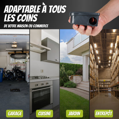Portacebos para Ratones y Ratas con Llave de Seguridad | Trampas Profesionales para Control de Plagas