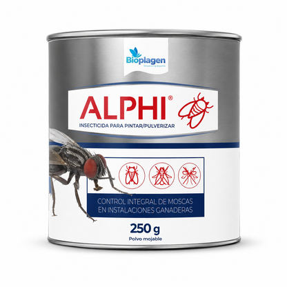 ALPHI Insecticida para Moscas Bioplagen 250 g | Azametifos 10,52% | Efecto Atrayente y Acción Persistente