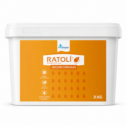 Ratolí Secure Cereales 3 kg | Rodenticida en Grano para Ratas y Ratones