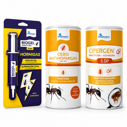 Pack Completo Tratamiento Hormigas Interior y Exterior | Eliminación Total del Hormiguero